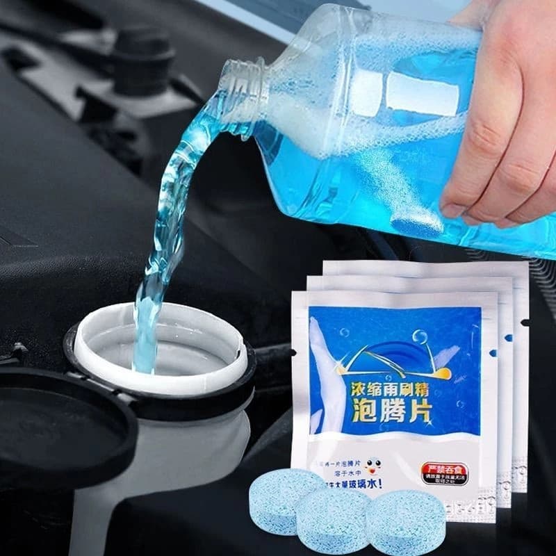 Limpador de pára-brisa de Tablet de espuma | Tipo Ultra Concentrado | Limpeza de carros 5/10 comprimidos