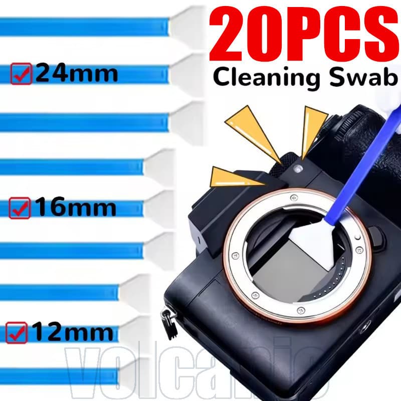 Kit De Cotonete De Limpeza De Sensor De Câmera 20/10/5 Unidades-Escovas Descartáveis Para Fendas-Ferramenta Teclado Reut