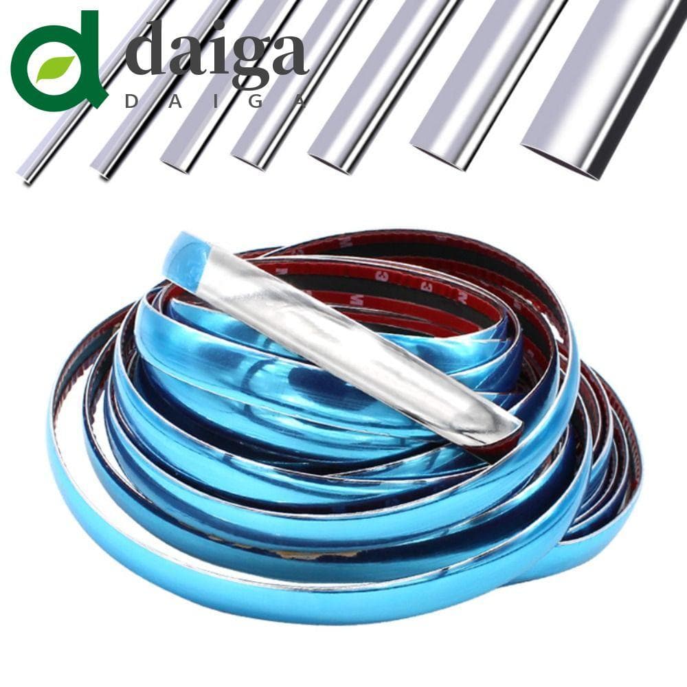 DAIGA Tira De Acabamento Cromada Para Carro , Anticolisão , Moldagem , Estilo De À Prova De Arranhões , PVC , Protetor D