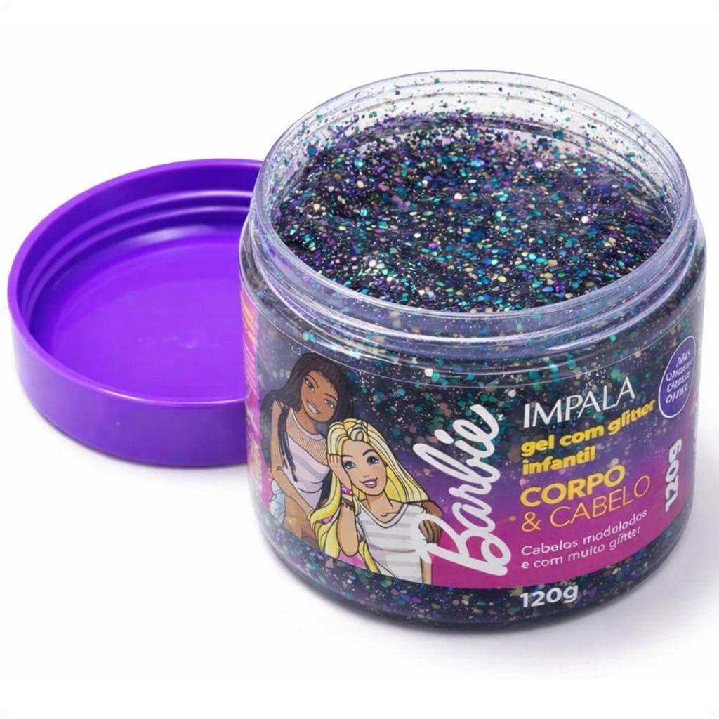 Gel Glitter Impala Barbie Corpo e Cabelo 120g