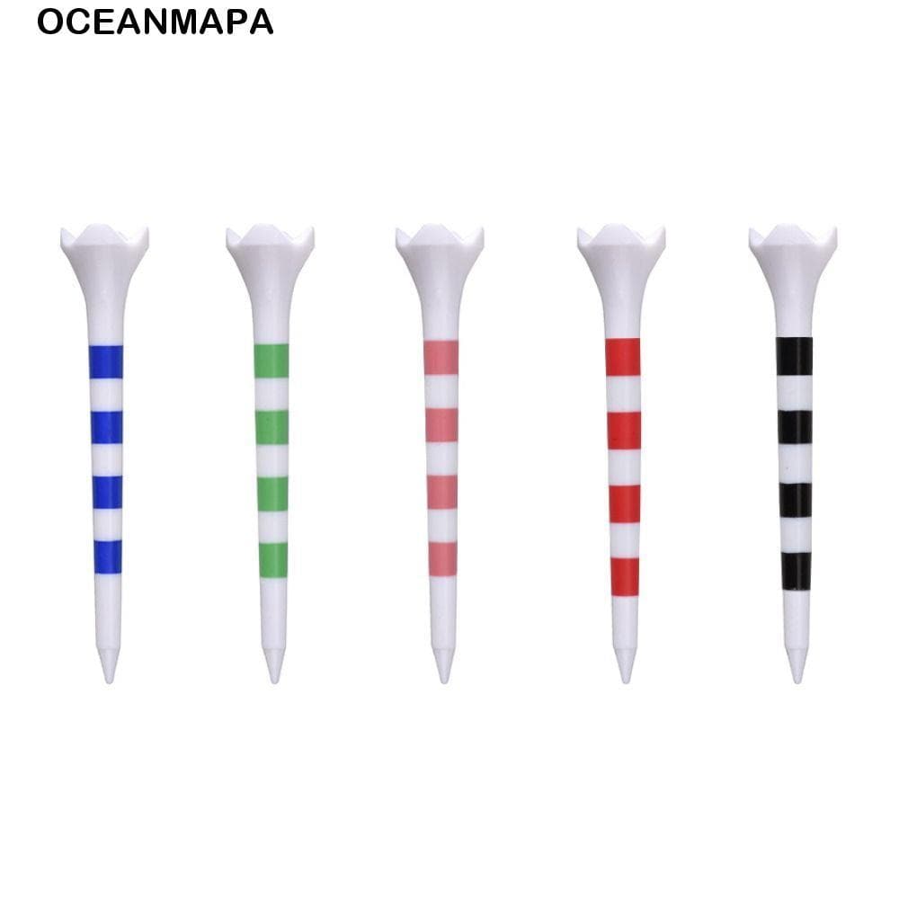 OCEANMAPA Conjunto De Camisetas De Golfe , 20 Peças , Com Suporte De Bola Profissional Listrado , Plástico Para Prática 