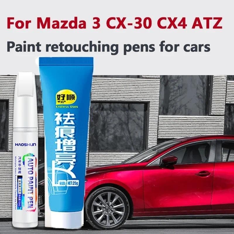 Adequado Para Mazda 3 Exela Caneta De Reparo De Pintura Pérola Branco Alma Vermelho Platina Aço Cinza Conjunto Especial 
