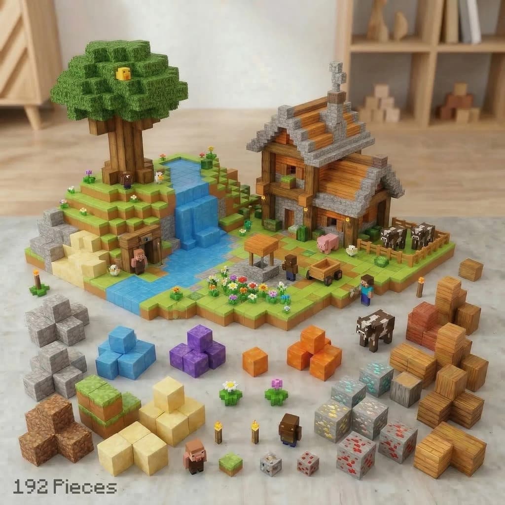 200 Blocos De Imã Magnéticos Brinquedo Educativo