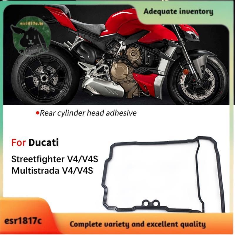 Junta Da Cabeça Do Cilindro Traseiro Motocicleta , Tampa Válvula , De Borracha Para Ducati Streetfighter Multistrada V4 