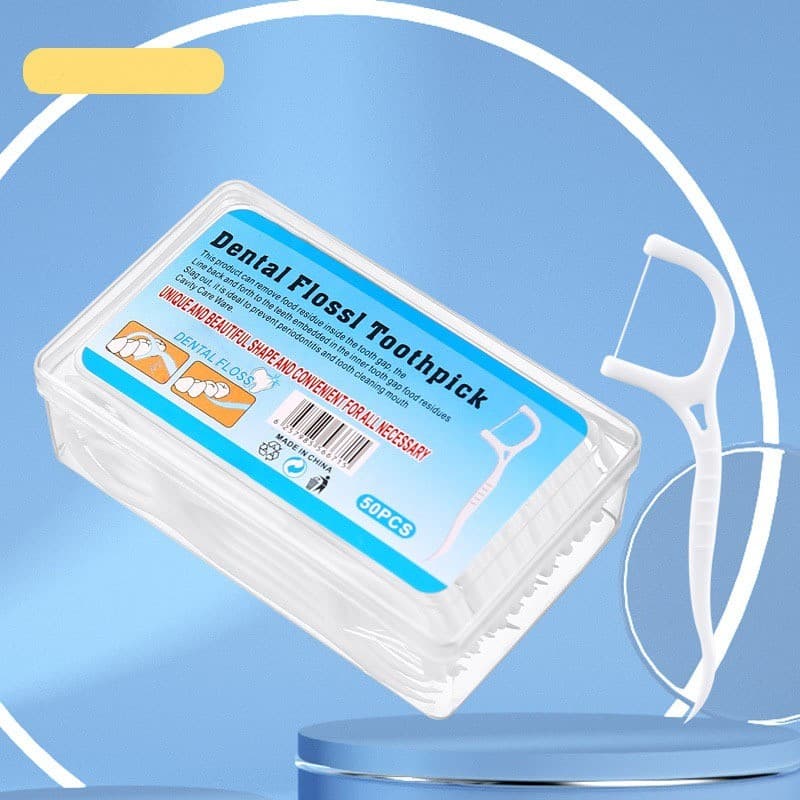 KIT 50/100/150 Unidades Fio Dental Em Forma De Arco Ultra Fina Para Limpeza