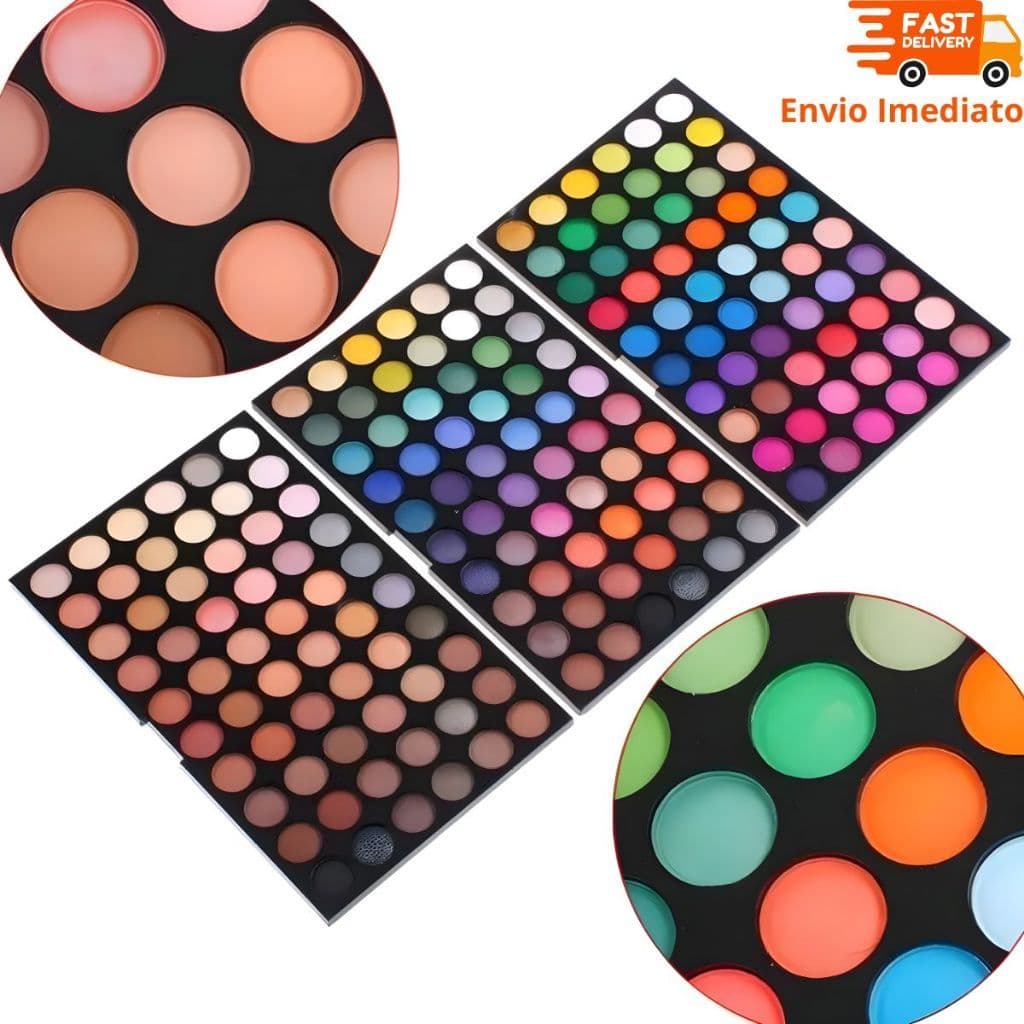 Paleta De Sombras Com 180 Cores - Maquiagem Profissional