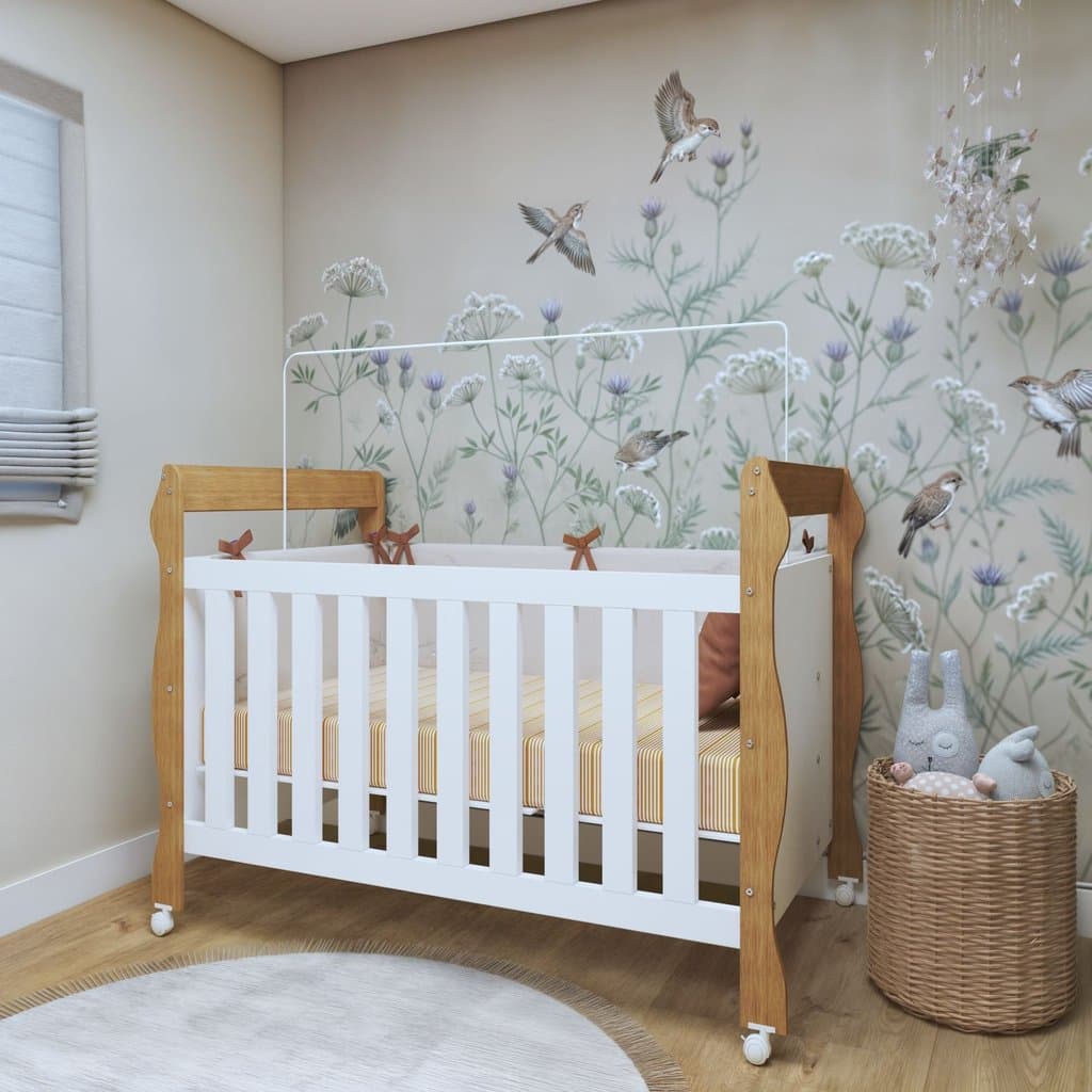 Berço Mini Cama 3 em 1 Soninho 100% MDF Amadeirado