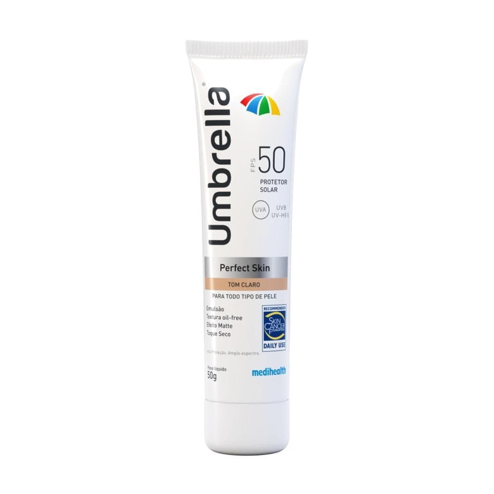 Umbrella Perfect Skin Tom Claro FPS 50 - Protetor Solar Facial 50g