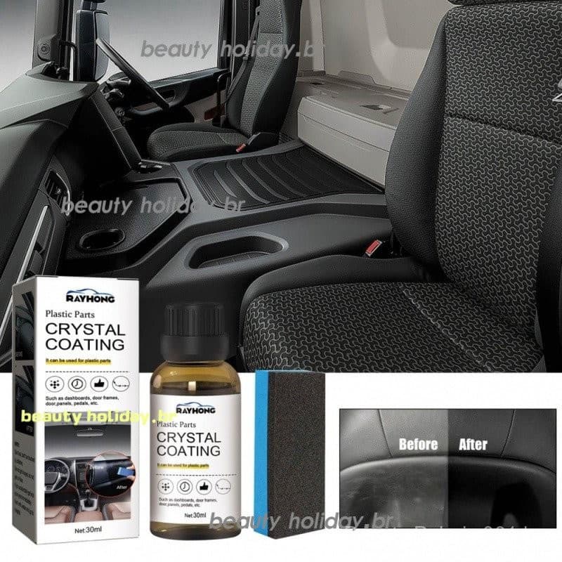 Peças de Plástico Revestimento de Cristal para Carro, Restaurador de Acabamento de Plástico para Carros, Excelente com P