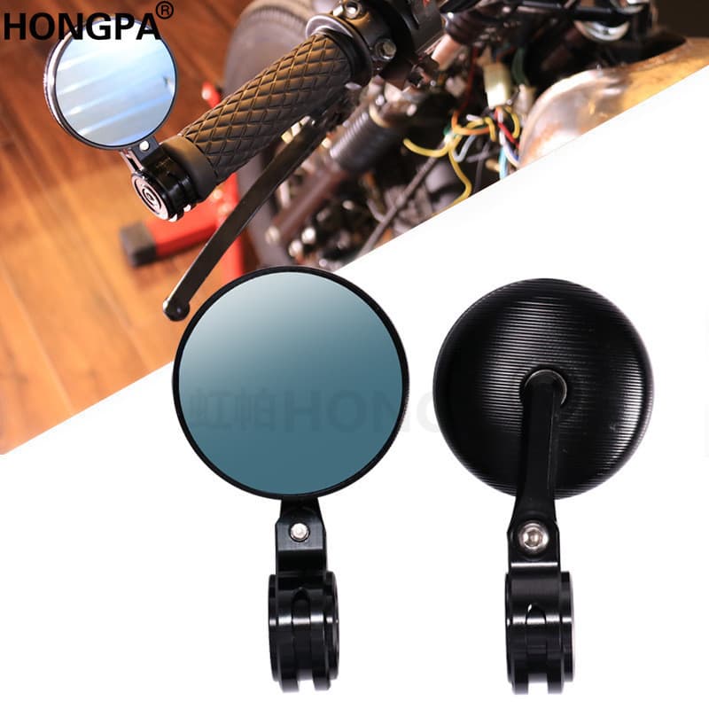 CNC Liga de Alumínio Espelho Retrovisor Motocicleta NS125la Retro Scooter Modificado Refletor Veículo Elétrico Espelho R