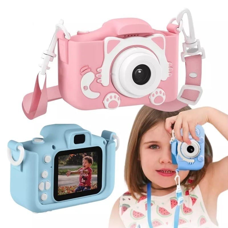 Câmera Digital Infantil , Tomada De Fotos Reais , Filmadora Mini Máquina Fotográfica Tira E Filmes