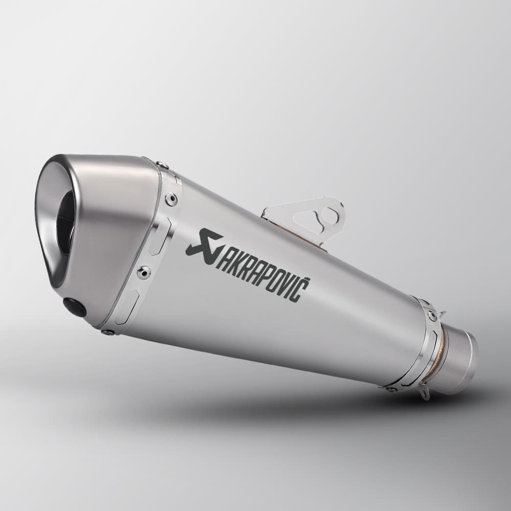 Silenciador de Escape AKRAPOVIC Modificado em Aço Inoxidável para Motocicleta de 51mm com DB Killer PX9X