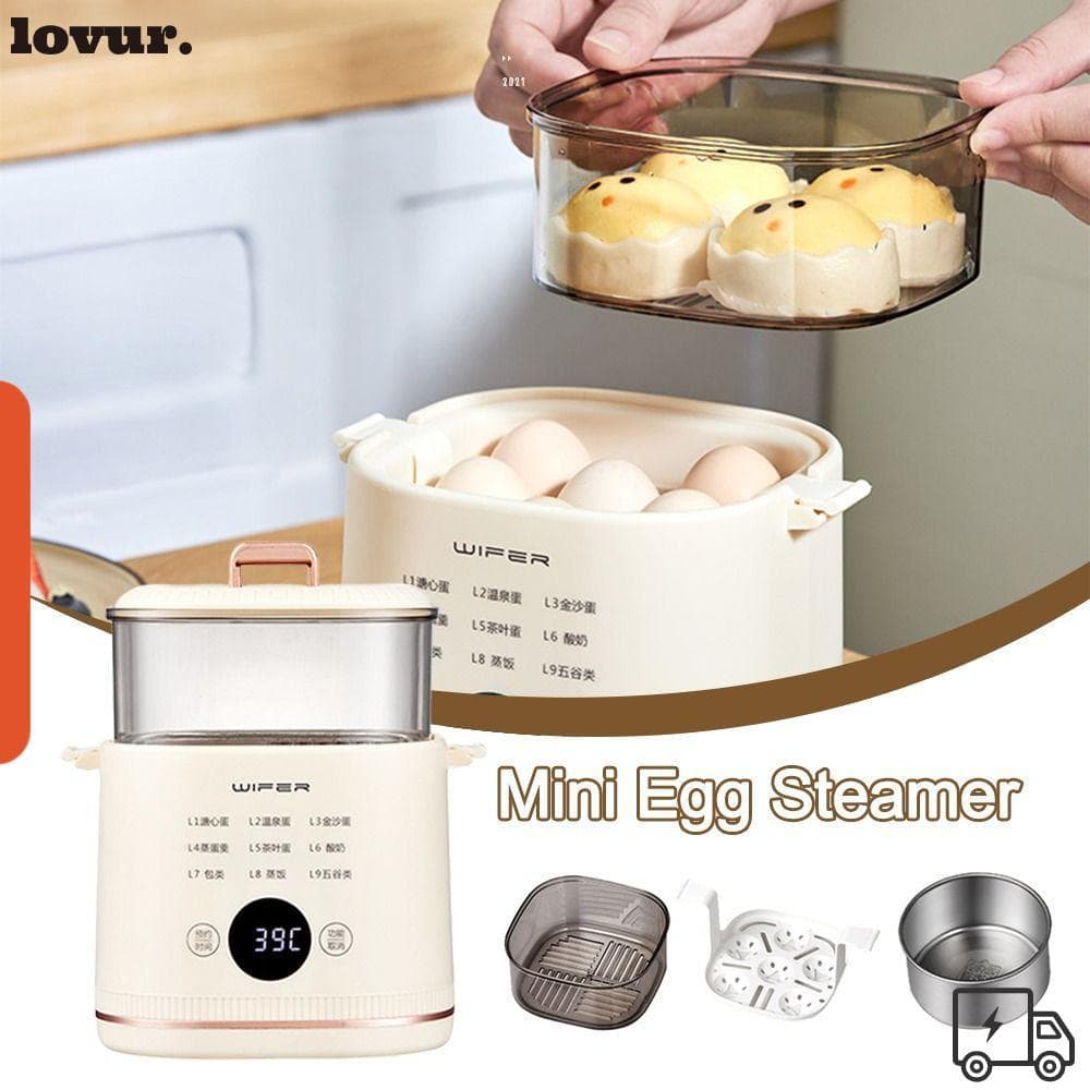 Caldeira De Ovos LOVUR , Elétrica Multifuncional 9 Em 1 Para , Vaporizador Durável De 2 Camadas E 24 Horas