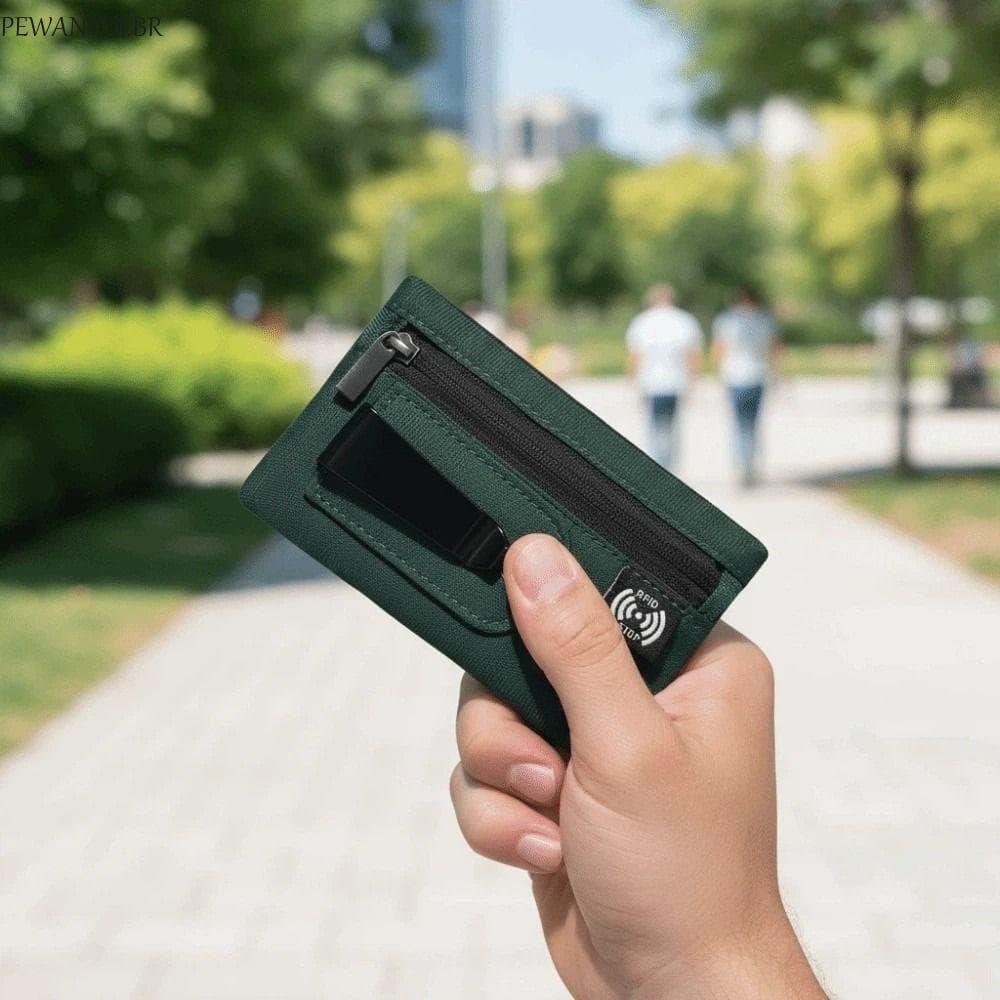 Bolsa PEWANYDI Clip Stash , Carteira Fina De Proteção RFID Para Vários Cartões , De Cartão Clássica Simples Com Clipe Tr
