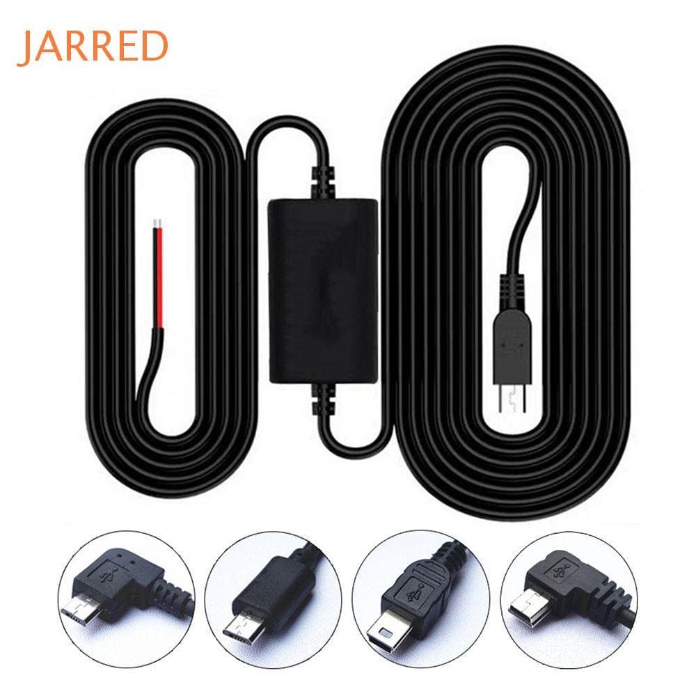 JARRED Dash Cam Hardwire Kit Carregador USB Linha Mini Micro Espelho DVR De Cabo Dashcam Câmera