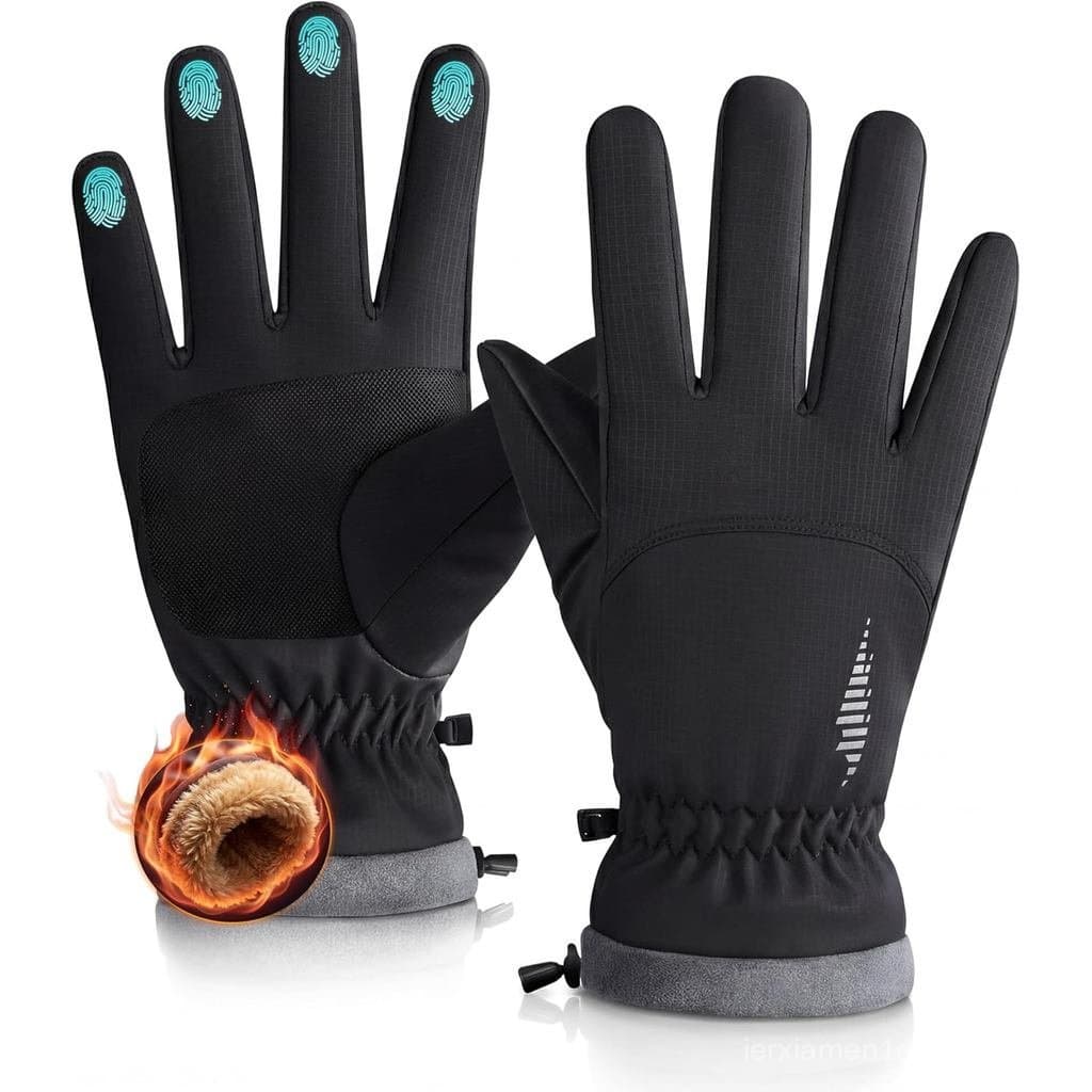 Luvas de Esqui Impermeáveis de Inverno Rivmount para Mulheres e Homens, Térmicas e à Prova de Vento para Clima Frio, com