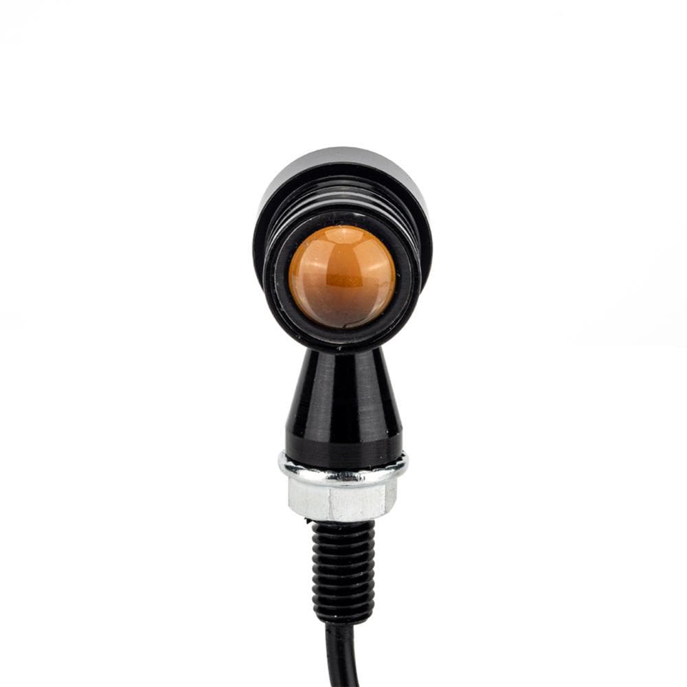 TKEY 1Pc Luzes De Sinal Volta Da Motocicleta Fluindo 1LED Indicadores Aviso Pisca Luz Âmbar Scooter B4P4