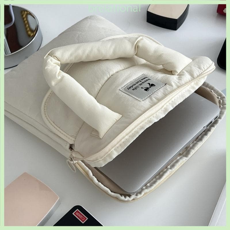 R Carry Handle Notebook Sleeve Acolchoamento Armazenamento Desgaste Bolsa