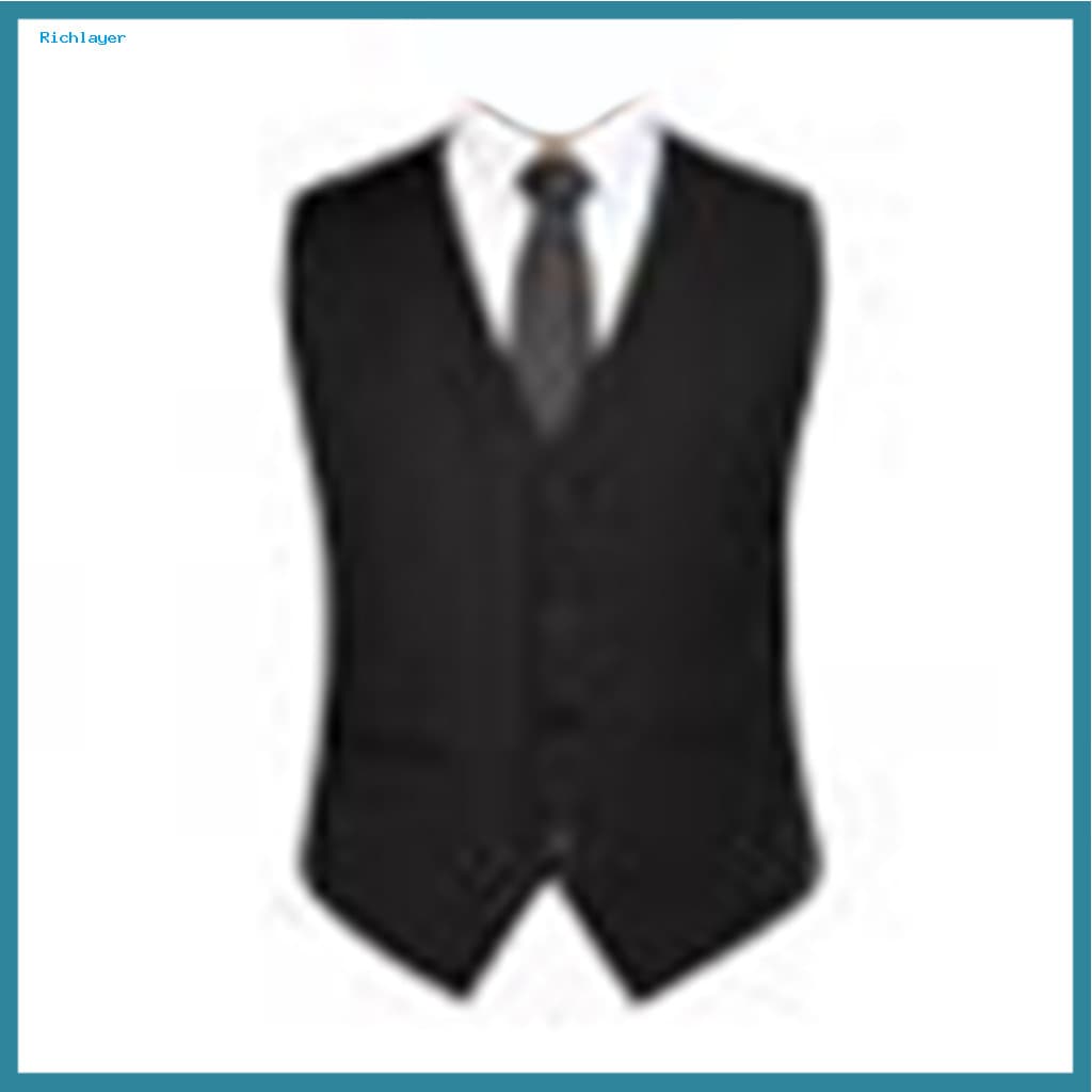 Colete Masculino De Cor Sólida Sem Mangas Com Alças Nas Costas E Peito Único