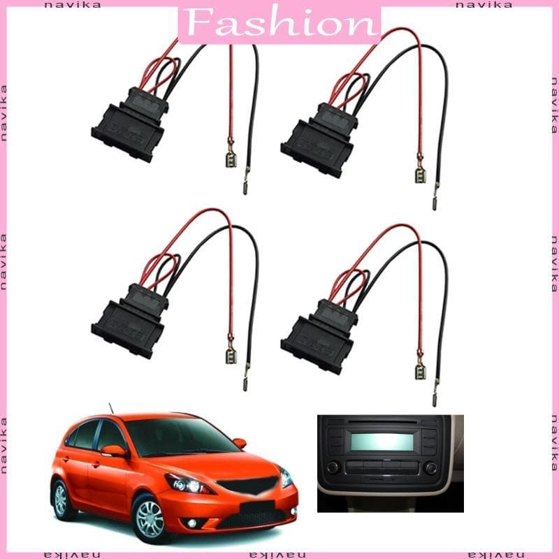 Interior Do Carro Alto-Falante Cablagem Adaptador Conector Plug Para Assento Scirocco 4 Pçs Conjunto Fiação