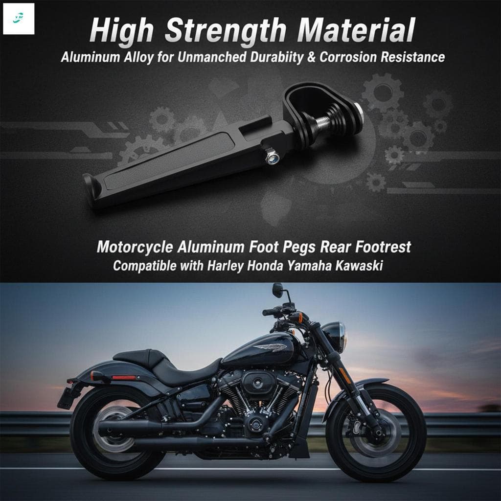 Pegs Traseiros Universais De Alumínio Para Motocicleta-Compatíveis Com A Maioria Dos Modelos