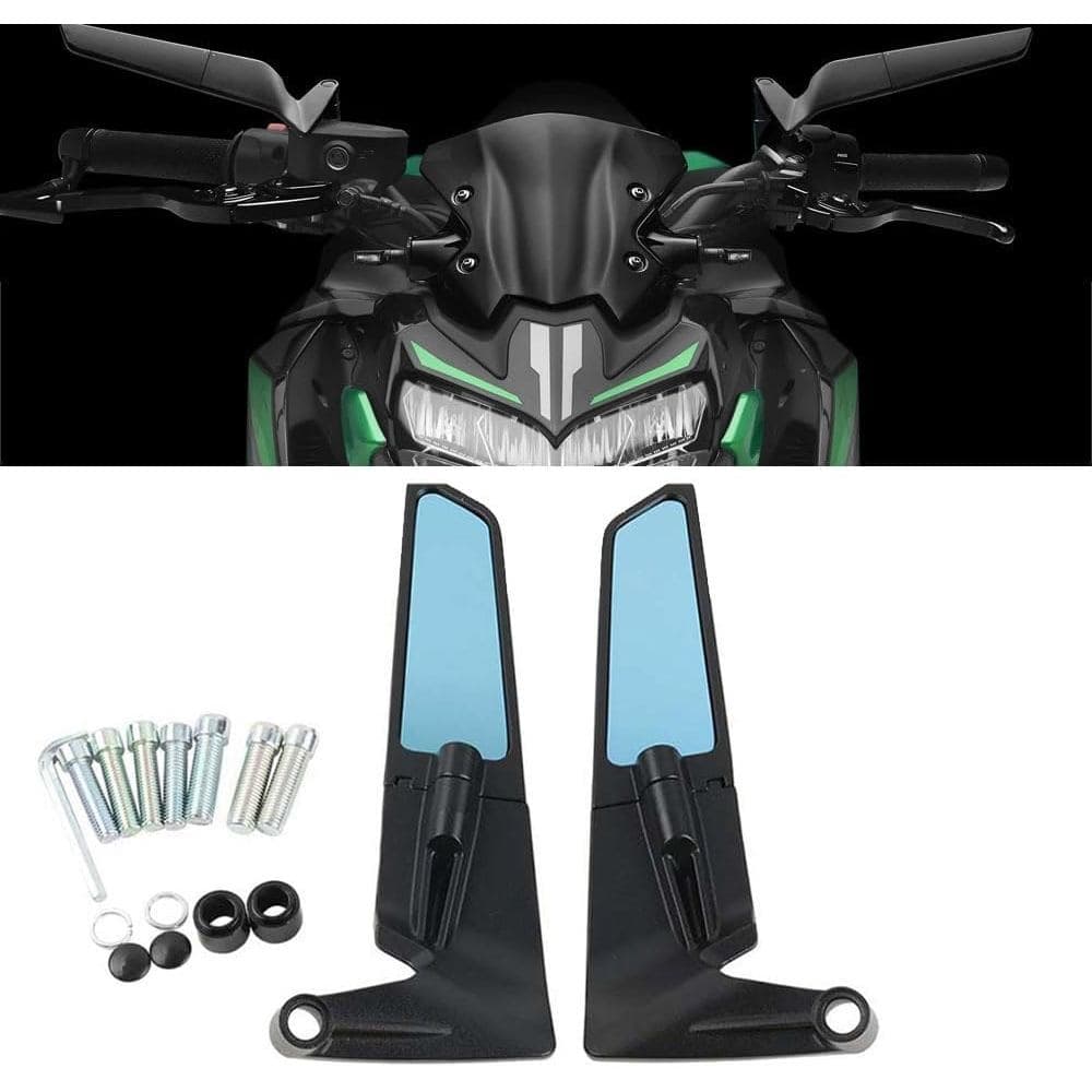 Para Z900 2021-2023 Modificação espelho retrovisor ajustável espelho de visão traseira asa de vento fixa acessórios para