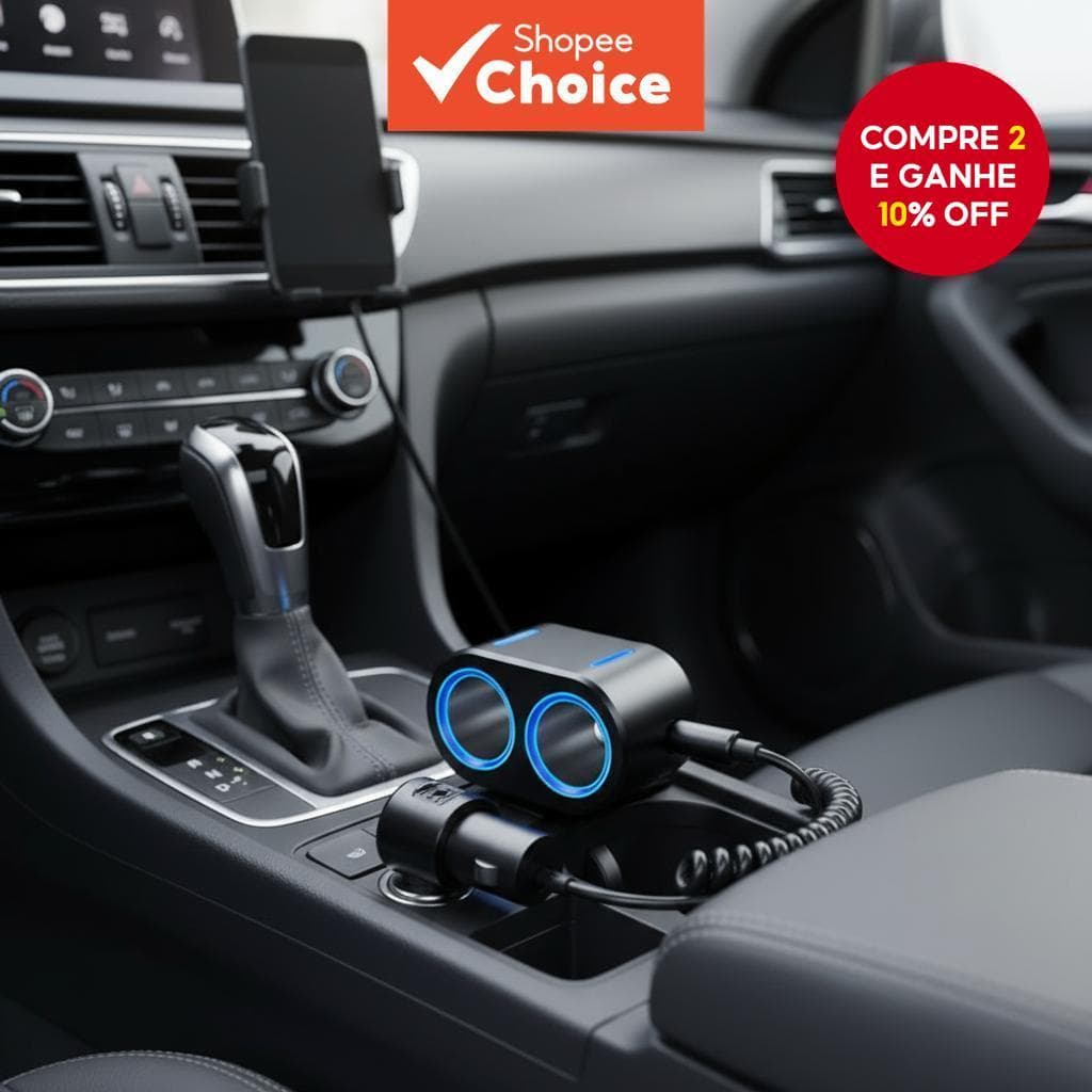  Cabo de extensão automotivo 12-24V 10A, comprimento ajustável 85-300CM, fio com plugue, adaptador fêmea, acessório