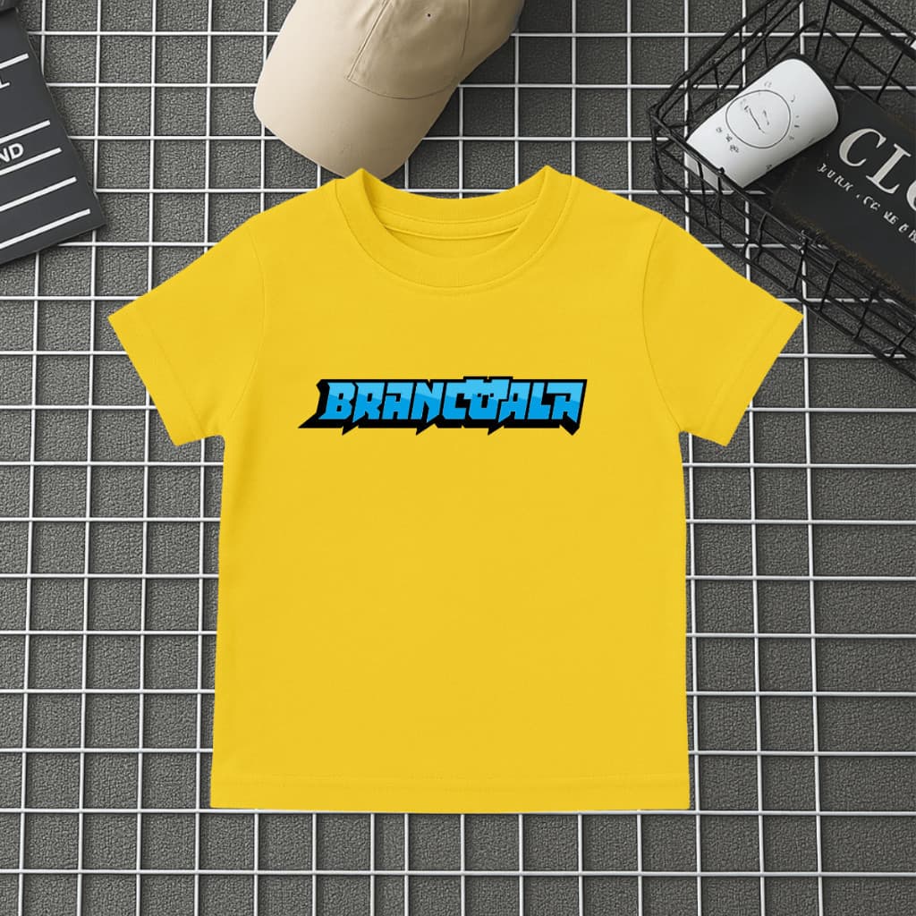 Camiseta Infantil Brancoala Youtuber Para Crianças Camisa Infantil E Juvenil 100% Algodão