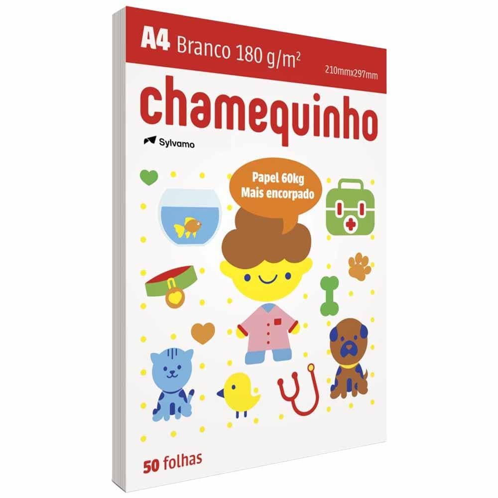 Pacote Papel Chamequinho Sulfite A4 Resma 180Gr Branco Chamex Escolha O Seu