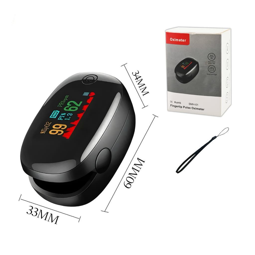 Oxímetro de pulso digital medidor de saturação oxigênio no sangue E Batimentos