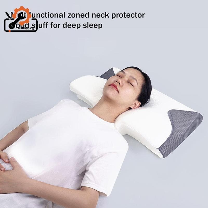 [LOV] Almofada Ergonômica De Memória Com Chifre Cervical