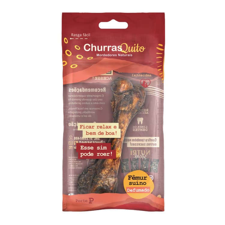 Mordedores Naturais Osso Suíno Defumado Churras Quito