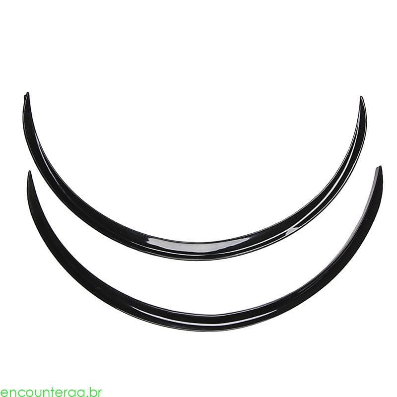 Encountera 2 Peças Carro Preto Para Pára-Choque Flare Lábio Borracha Kit Acabamento 70 Cm