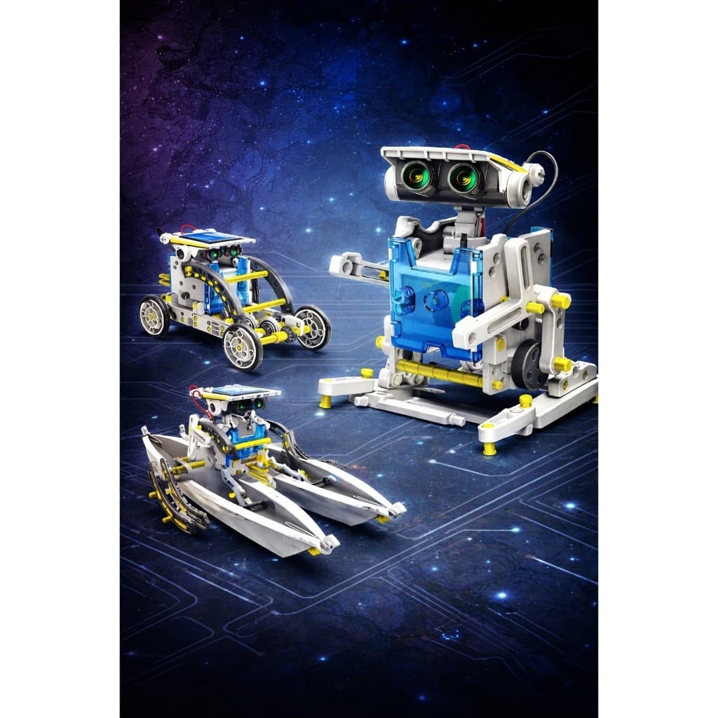 Kit Montagem Robô Solar 14x1 Iniciante Educacional Robótica