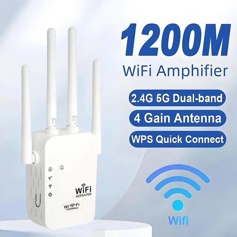 Repetidor Wi-Fi 4 Antenas 300Mbps Amplificador de Sinal Cor Branco Ideal para Casa e Escritório G8