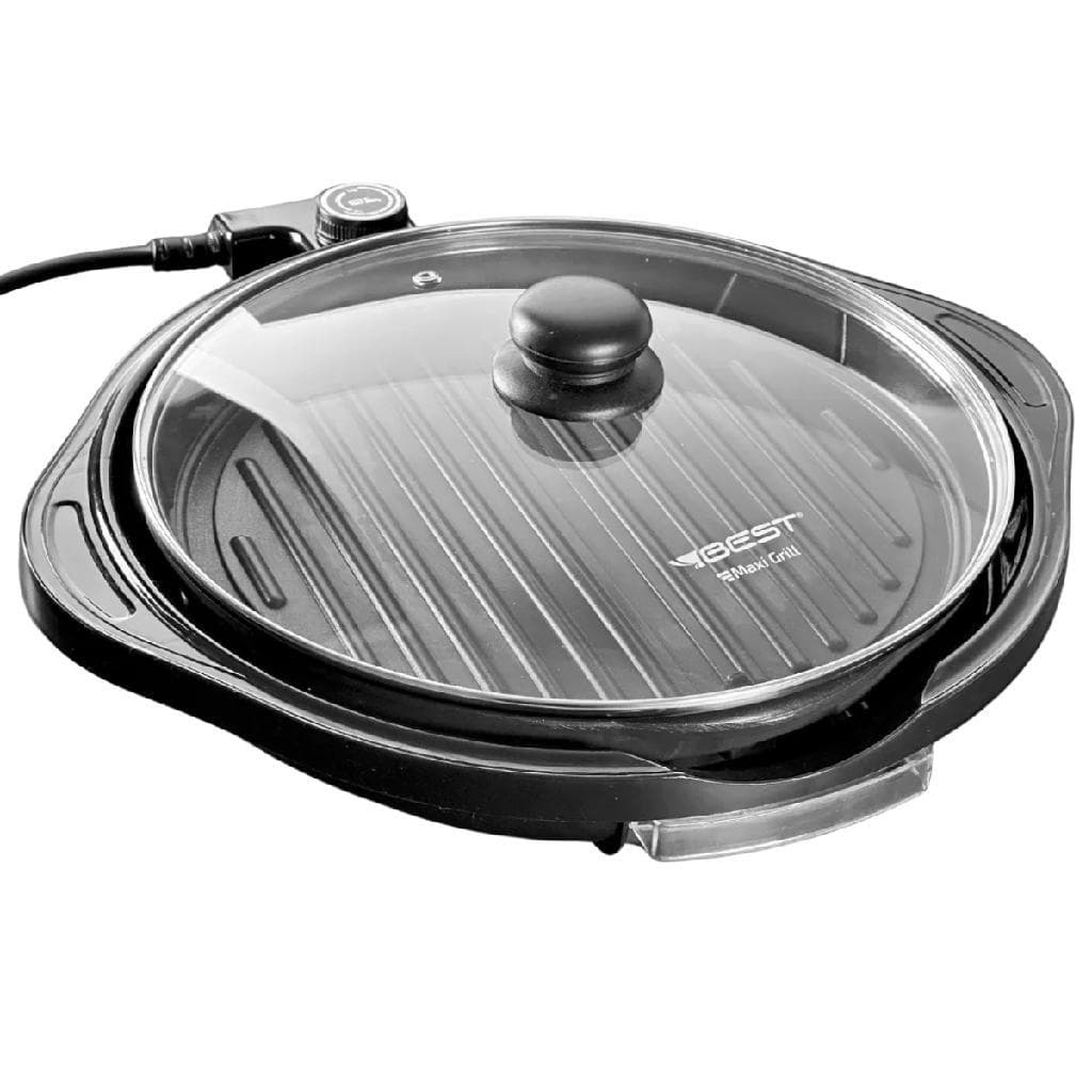 Panela Elétrica Best Maxi Grill 30cm Antiaderente Cor Preto 220v