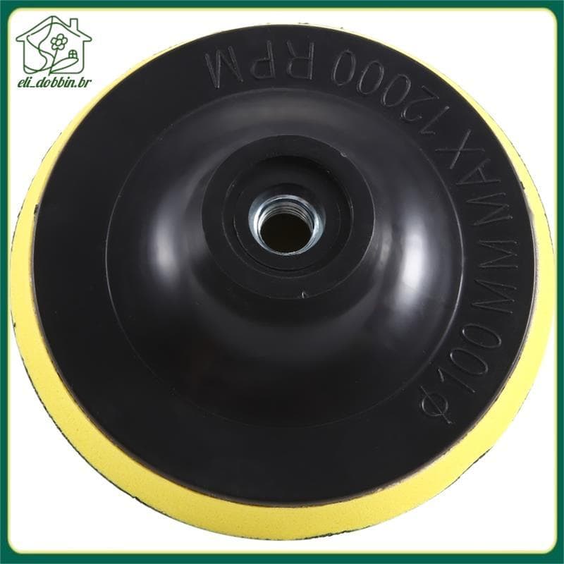 [eli_dobbin.br] Rebarbadora Lixar Polimento Gancho E Almofada De Apoio De Laço 4 " De Diâmetro