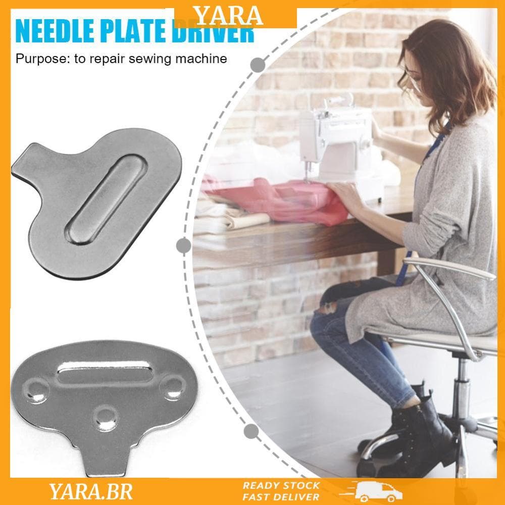 Chave De Fenda Para Máquina De Costura De Metal , Placa De Agulha , Ferramentas De Reparo De , Acessórios Manual , 1 Peç