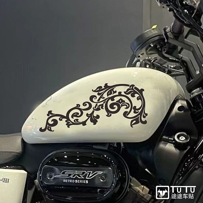 Adequado Para Qianjiang Flash 350 Adesivos Guirlanda Locomotiva Decalques Tanque De Combustível Clássicos Literários Car