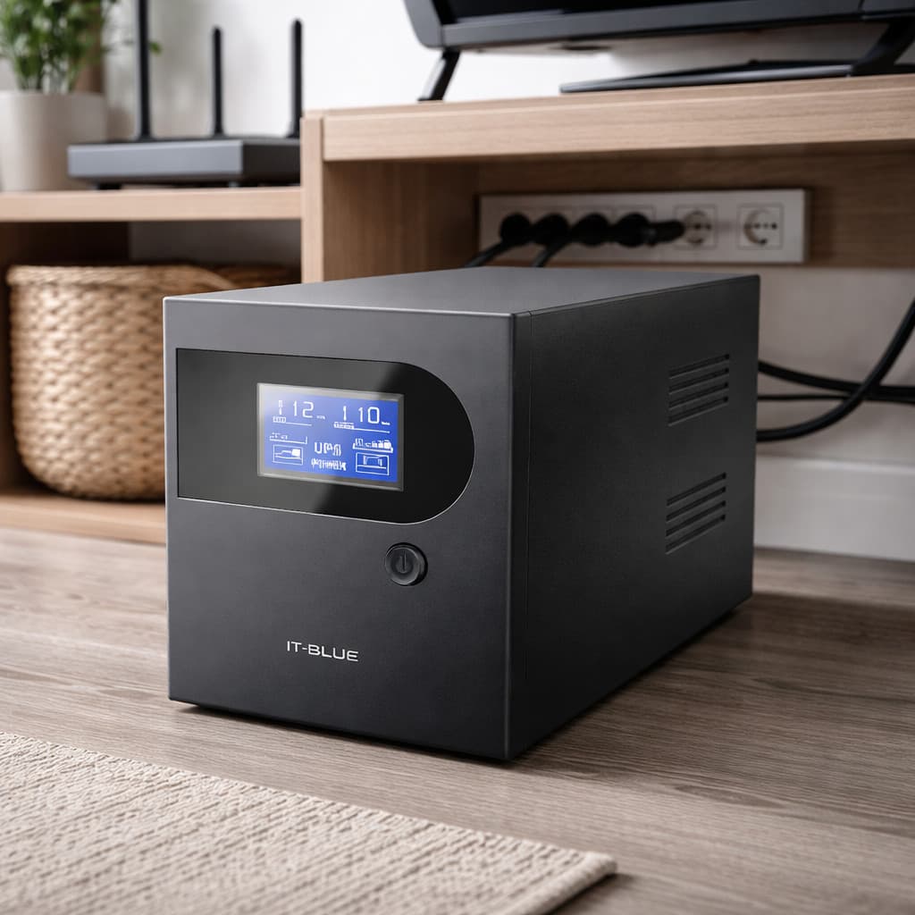 Nobreak Senoidal LCD 1200VA 1500VA Proteção para PC Modem Roteador Monitor 110V 220V MAX-0407