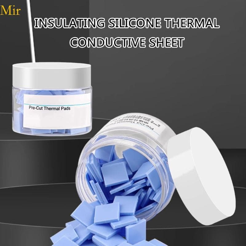 Almofada Condutora Térmica Silicone Dissipação Calor Eficiência Mir Para Eletrônicos