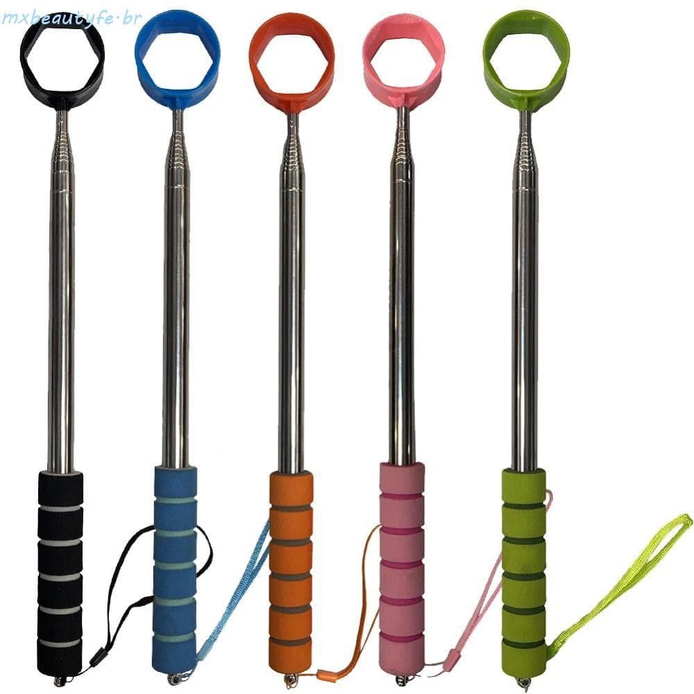 Ferramenta De Coleta De Bola De Golfe MXBEAUTYFE , Recuperador Telescópico Ajustável De Dois Lados , Corda Anti-Queda