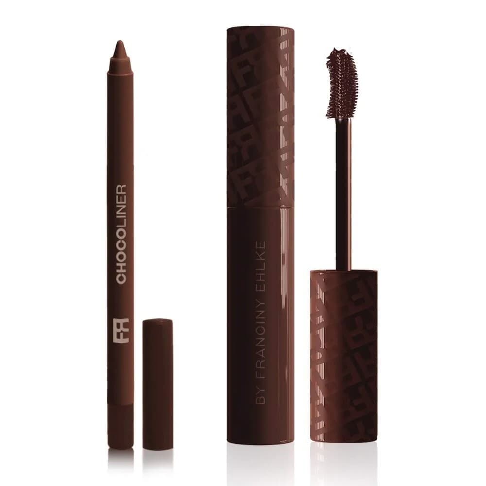 Kit Franciny Ehlke ChocoEyes - Maquiagem Chocolate para Olhos e Lábios, Kit Completo 1