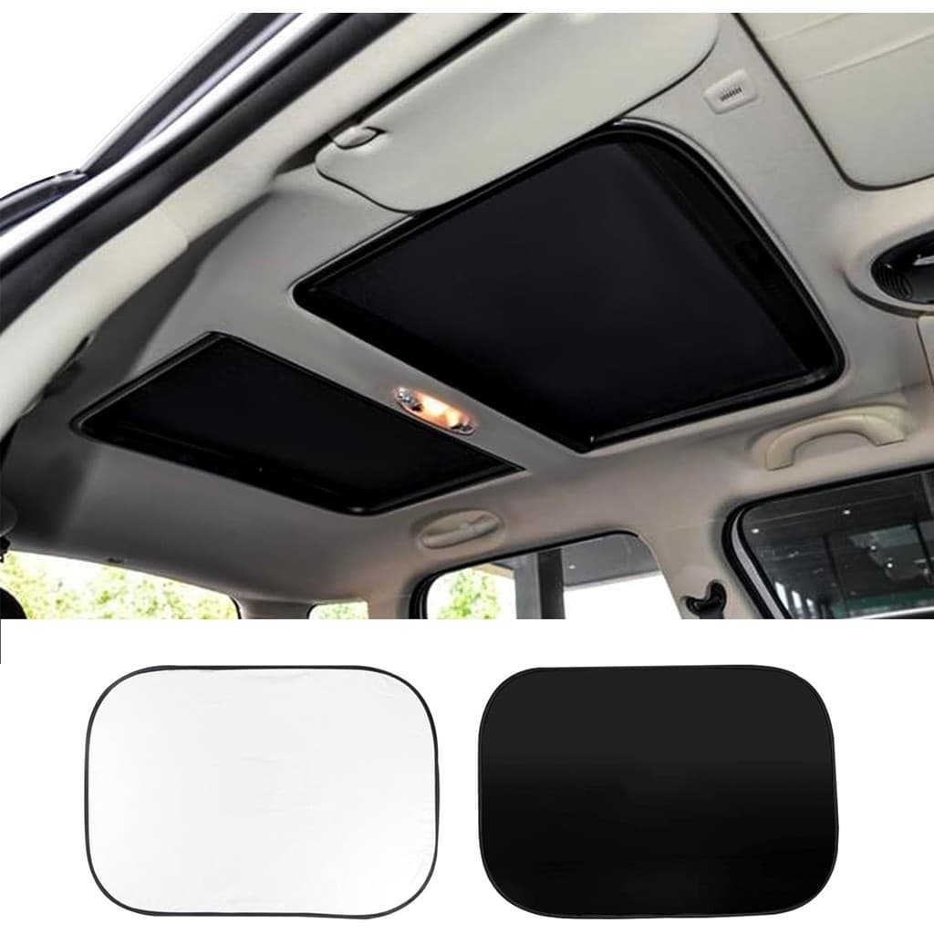 2 Peças De Guarda-Sol Para Teto Solar De Carro , Capa De Capas Reflexivas De Refletor UV Dobráveis Bloqueiam Brilho De R