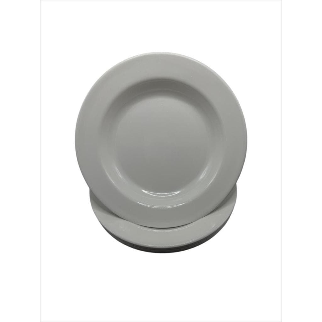 Prato de Melamina Fundo (Branco) c/ 6 unidades