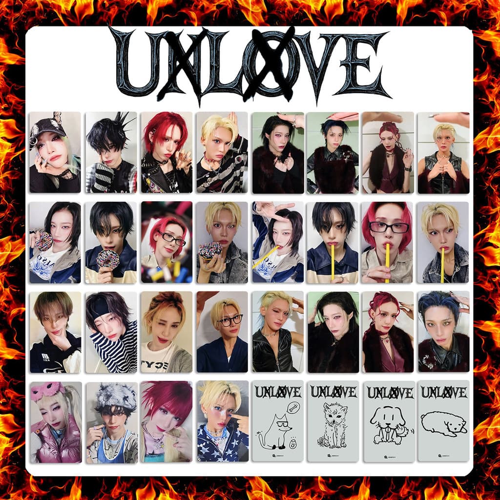 2-4pcs XLOV UXLXVE Eu Sou Um O 2o Álbum Único Cartões Lomo I'mma Be WUMUTI RUI RISING STAR Photocards MAKESTAR K4 OFFLIN