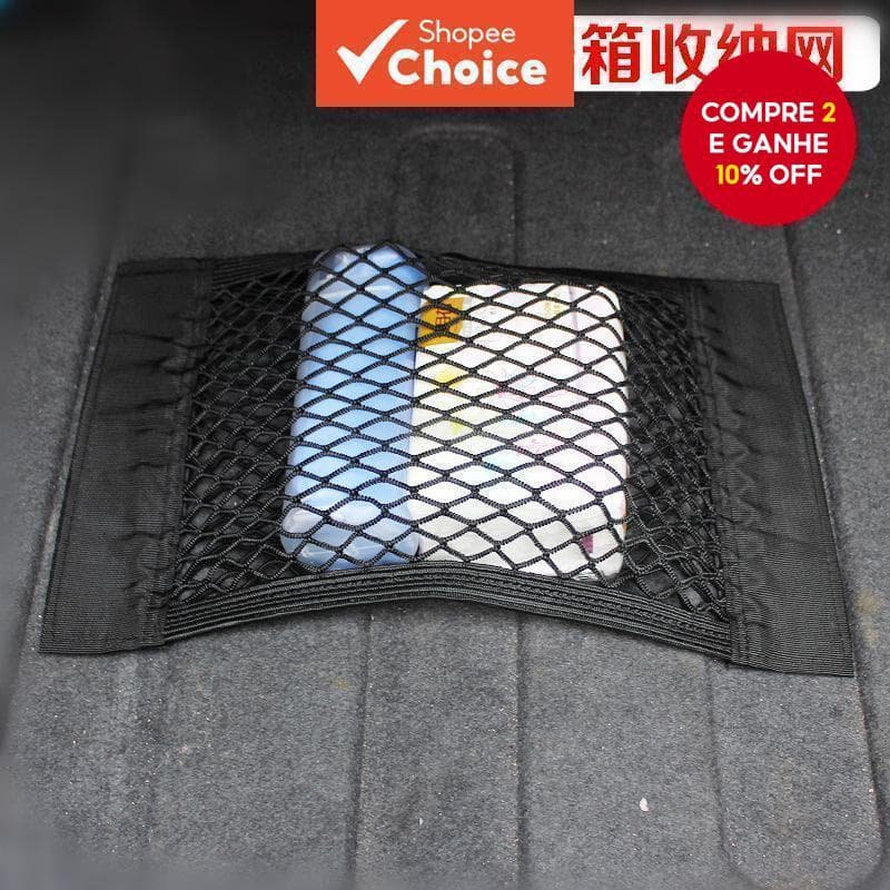 Organizador De Malha Do Porta-Malas Carro Rede De Armazenamento Da Cauda Bolsa Universal De Bolso