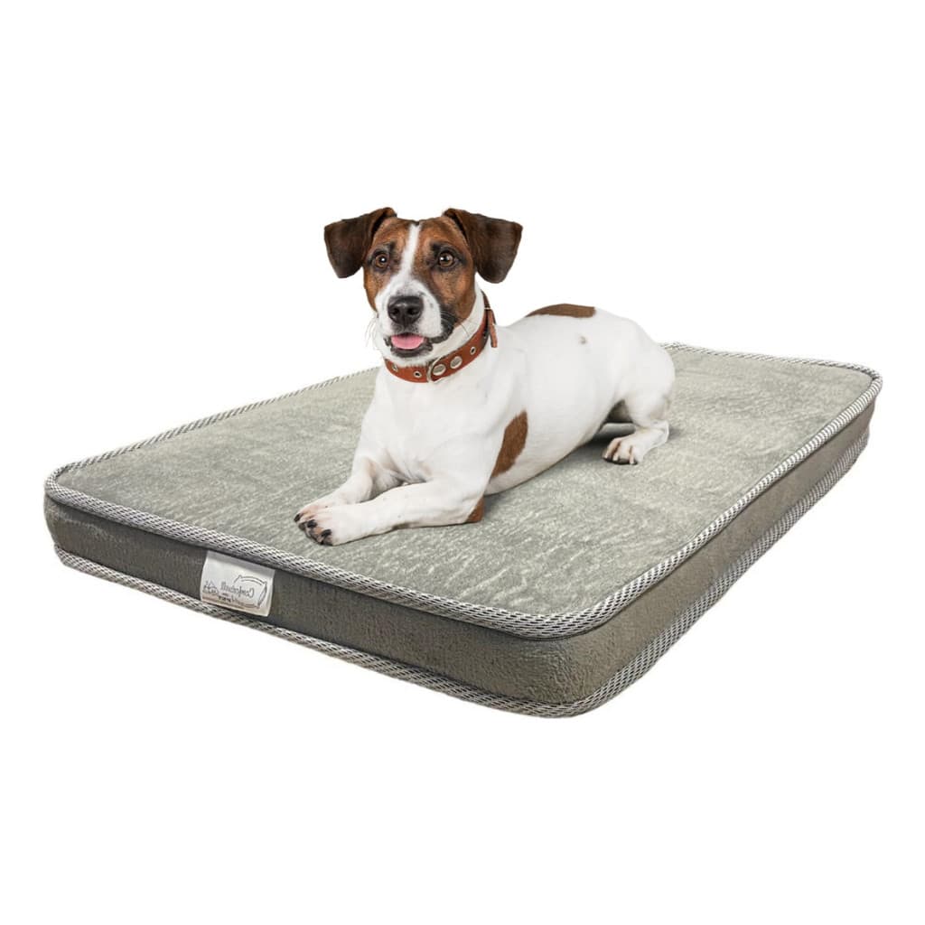 Colchão Pet Ortopético Caminha Cama P Para Cães Gatos Cinza