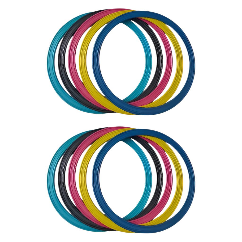 Kit 10 Argolas de Agilidade Polipropileno 41x35cm Treino Funcional