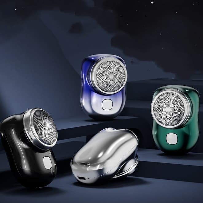 Mini Barbeador EléTrico PortáTil A Prova D'¡Gua TIPO-C Aparador De Barba De Bolso